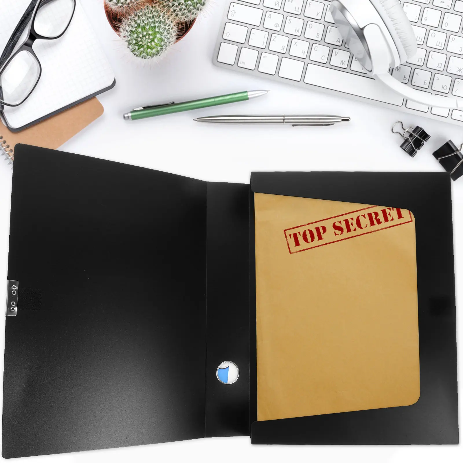 2Pcs 내마모성 책상 정리함 다기능 파일 보관함 사무실 연구 데스크탑 종이 정..