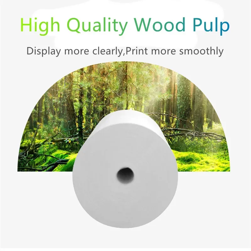 Thermal Paper 57x30mm POS Printer Blue Font 5 Rolls Mini Mobile Bluetooth Cash Register Roll Paper Bill Receipt Printing