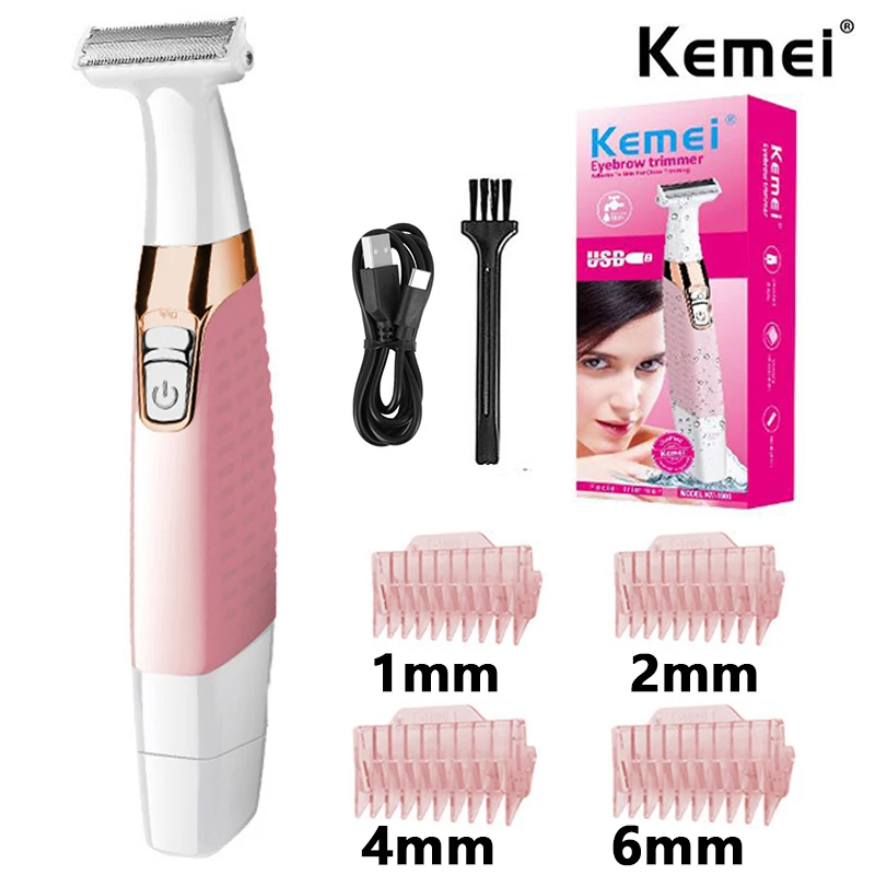 

Kemei rechargeable lady epilator electric shaver hair remover women depilador hair removal for women electric razor lady shaver