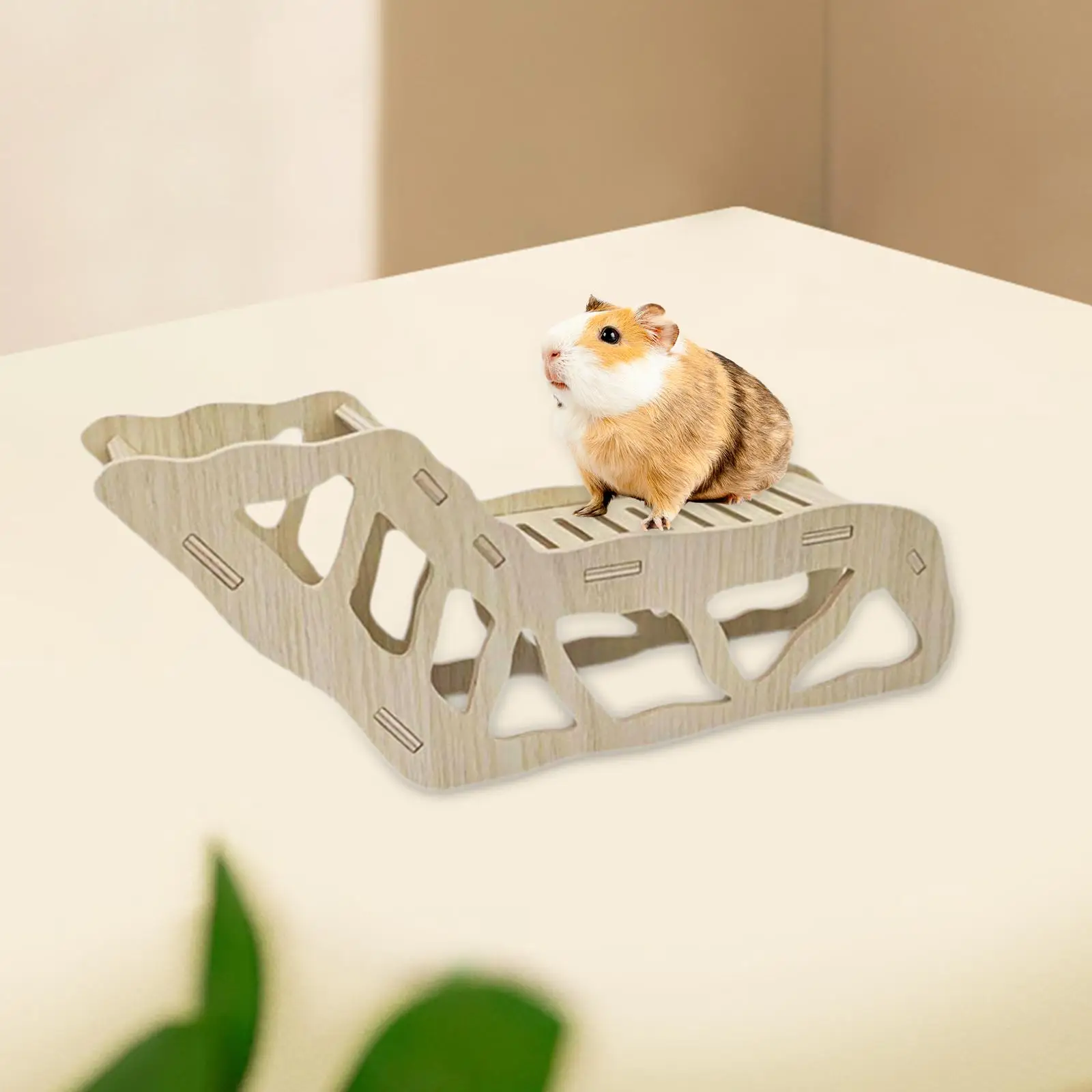Hamster Ladder Hamster Bedding Landscaping Hamster House Hideouts Hamster Habitat for Small Animal Rat Dwarf Chinchilla Gerbils