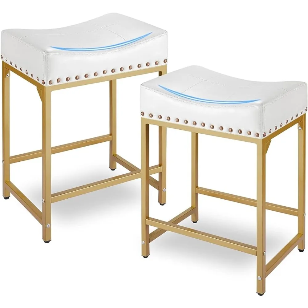 

Bar Stool Set of 2, Upholstered Counter Stools and Bar Stools, Kitchen Counter Support Stool 300 lbs.,