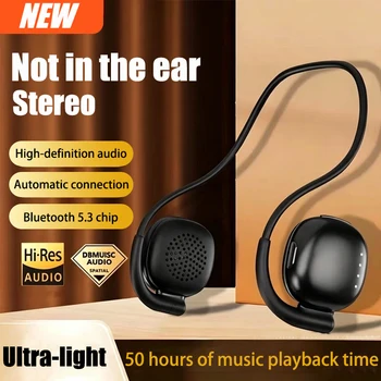 Auricolari Bluetooth Wireless con Gancio per Orecchio, Riduzione del Rumore, Cuffie a Conduzione Aerea, Auricolari Wireless TWS Bluetooth 5.3