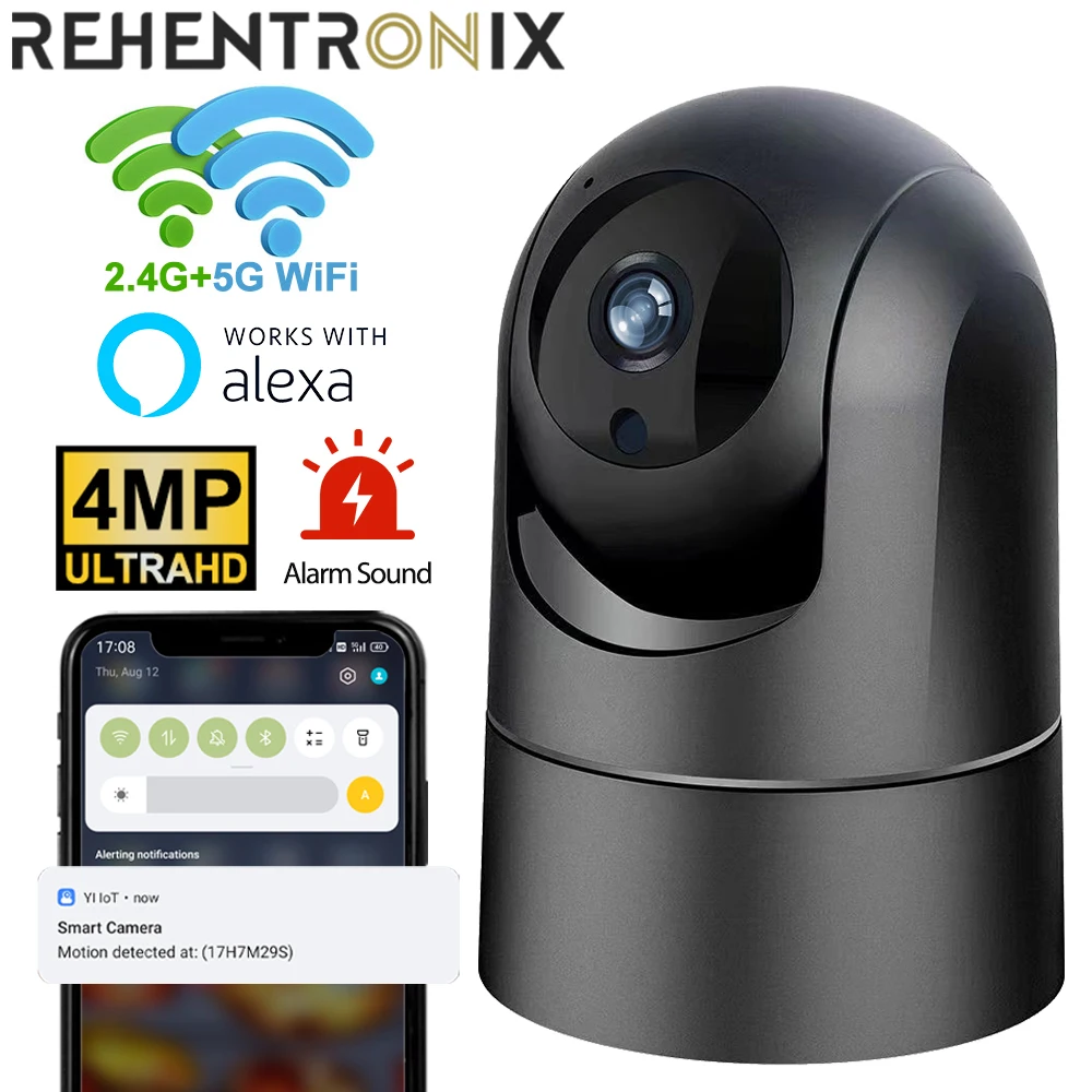 2.4G/5G Wifi Telecamera Di Sorveglianza 4Mp Smart Home Security Wireless Indoor Wifi Camera Auto Tracking Baby Monitor Alexa Ip Camera