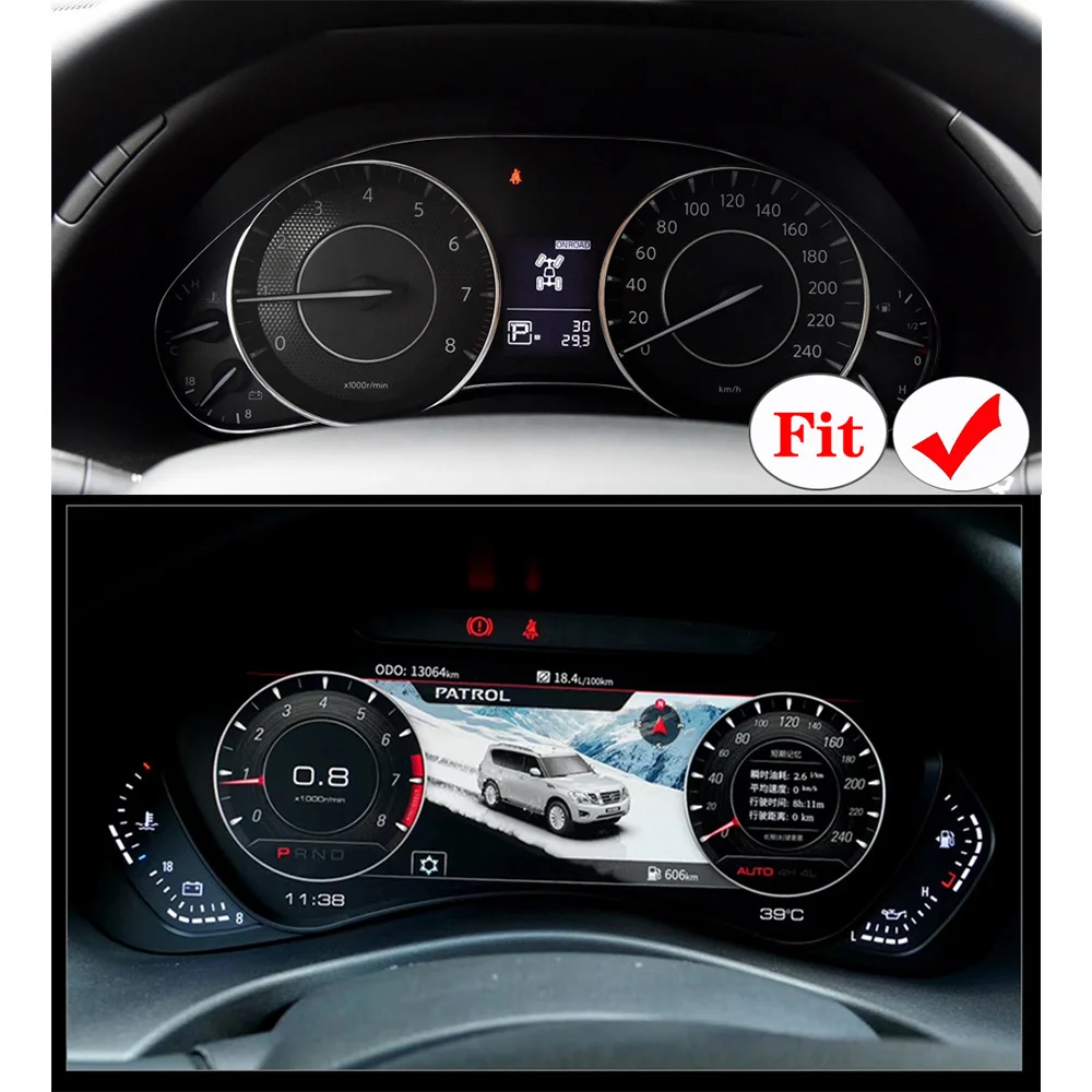 For Nissan Patrol Y62 2010-2020 LCD Instrument Panel Multifunctional ...