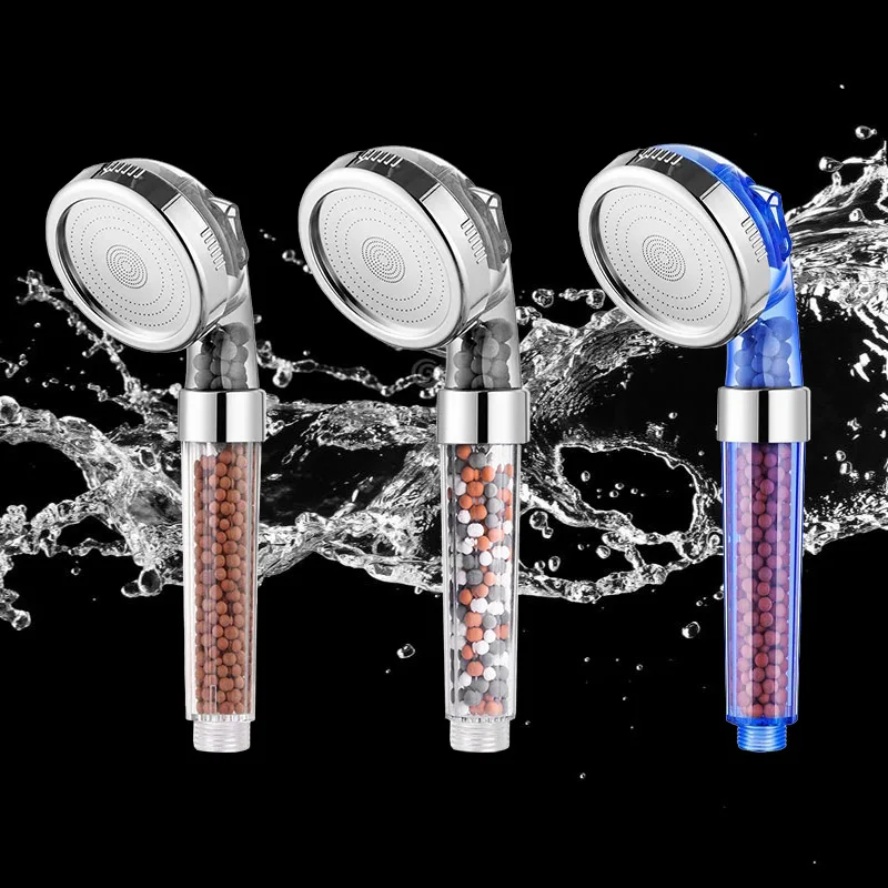 Three Modes Bathtub Shower Adjustable Jet Nozzle High Pressure Water-saving Bathroom Negative Ion Filter | Строительство и ремонт