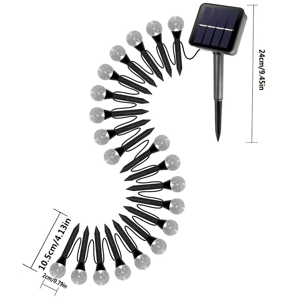 스마트 태양광 LED 야외 지상등 방수 20 LED 전구 태양광 정원등 태양광 가로등 정원 장식