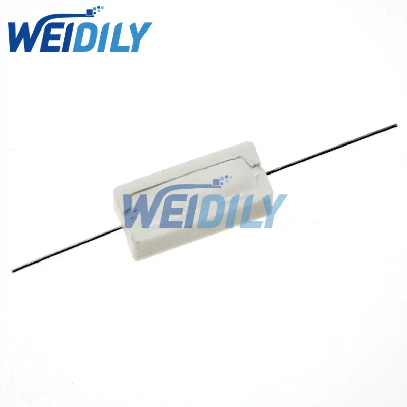 Cement Resistor 5PCS 5W 5% Cement Resistor Power Resistance 0.1 ~ 10K 0.1R 0.5R 1R 10R 100R 0.22 0.33 0.5 1 2 5 8 10 15 20 25 30 100 1K 10K ohm