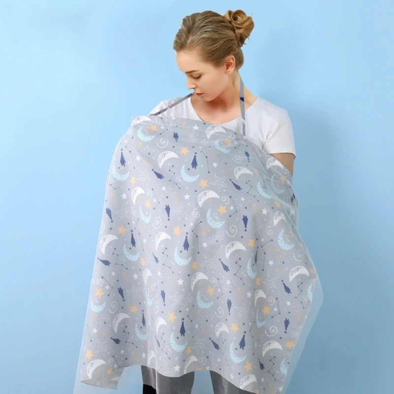 Privacy Nursing Apron Nursing Cover Cotton Breastfeeding Cover Muslin Coverall