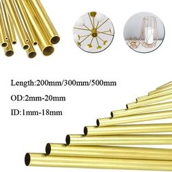 Versatile Seamless Brass Tube - Multiple Diameters & Lengths Available - 3x2mm