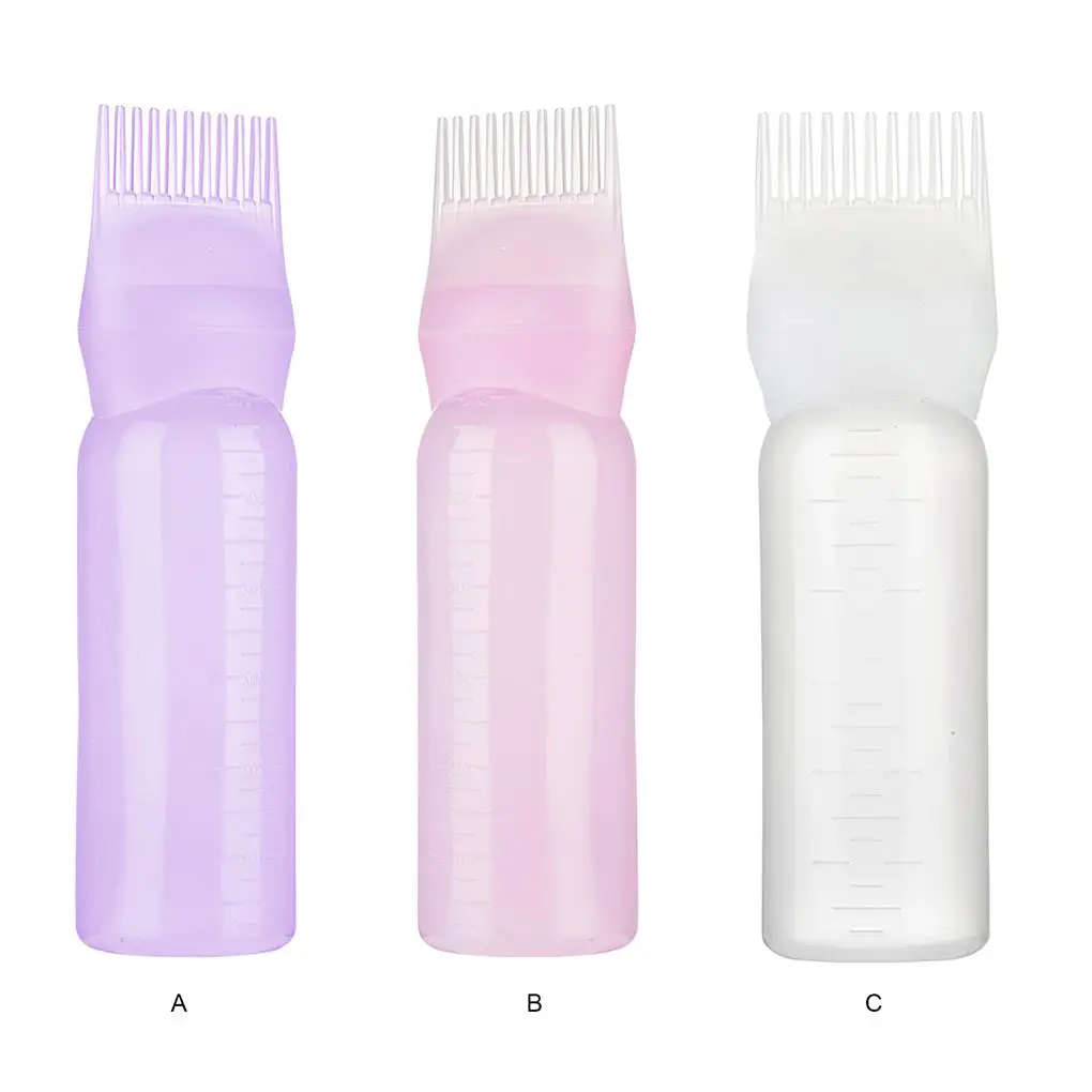 

Root Comb Applicator Bottle Hairstyling Tool Scalp Coloring for Home Salon