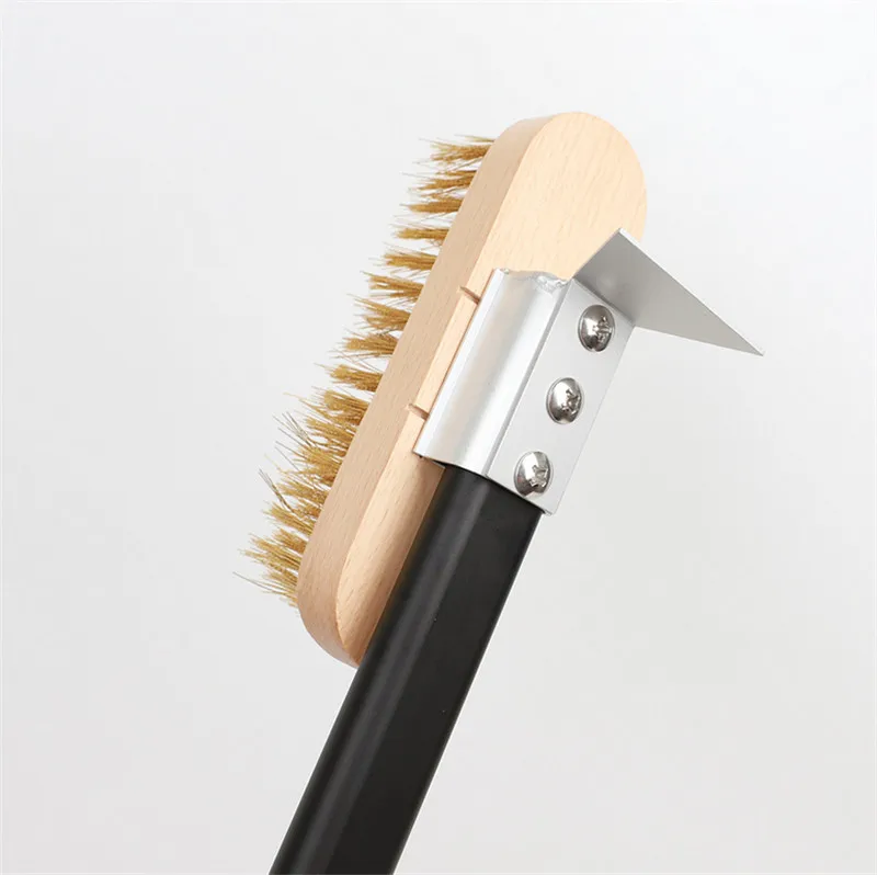 Brosse grattoir longue avec spatule en métal pour nettoyer le