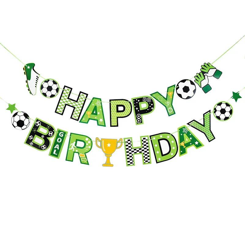 

1Pc Football Paper Banner Hanging Ornament Football Birthday Party Decoration Boys Kids Gifts Baby Shower Supplies