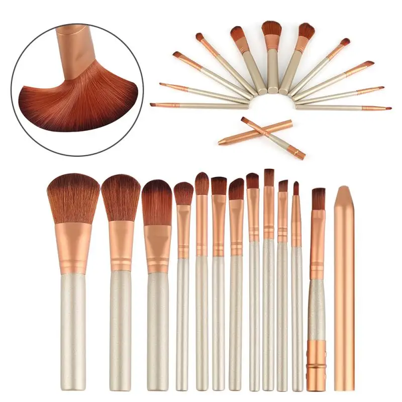 

Professional Makeup Brush set Wool Fiber Soft Make Up Brushes Blending Powder foundation eyebrow contour Brushes
