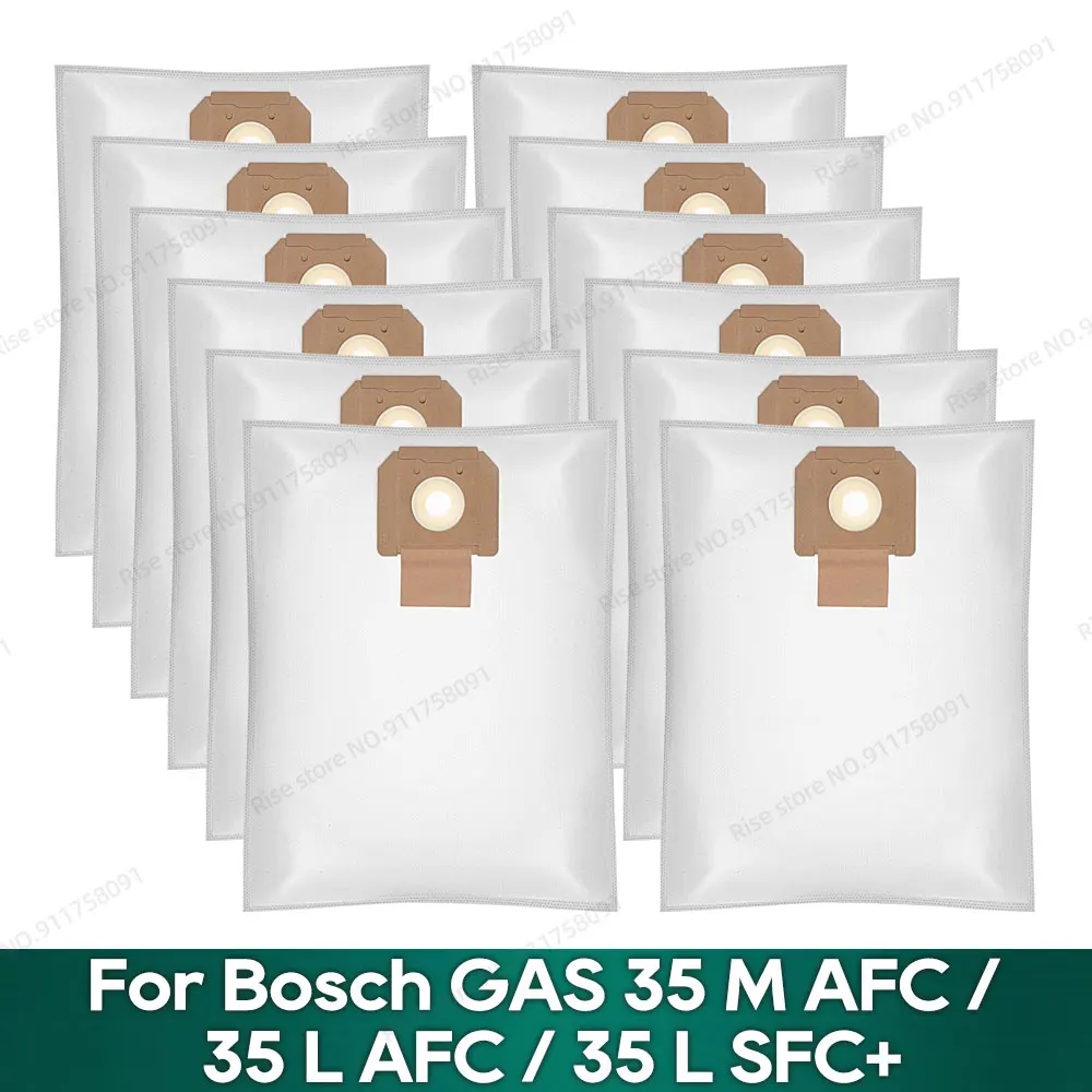 Vhbw 50x Sacchetto Compatibile Con Bosch GAS 20 L, GAS 20 L Gas 20 L Sfc Gas 20 Aspirapolvere 44cm X 32cm Bianco 84019276