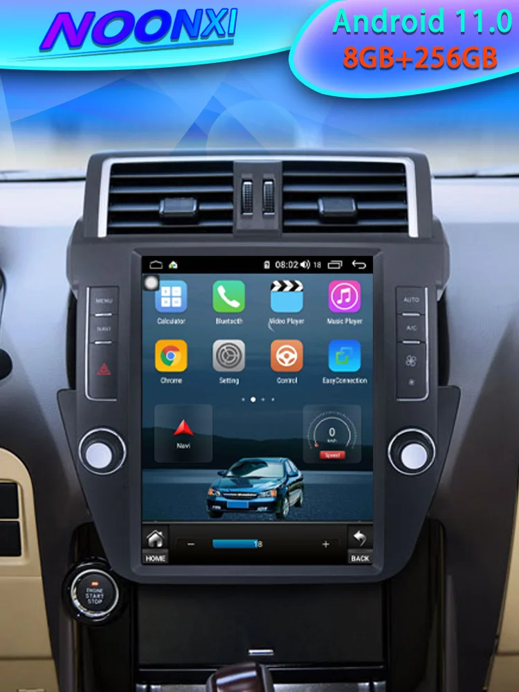

8G+256G For Toyota Land Cruiser Prado 150 2012-2017 Tesla Screen Car Radio Stereo Multimedia Player GPS Navigation Phone Carplay