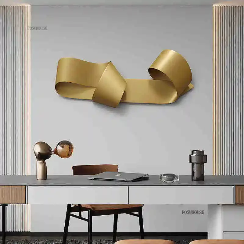 Creative Irregular Hanging Decorations Light Luxury Living Room Wall Decorations Modern Iron Corridor Room Decoration Home WW 4
