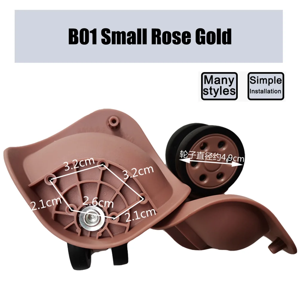 Suitable For LBJ B162LK Trolley Case Wheel Pulley Sliding Casters Universal Wheel Luggage Wheel Smooth Slient Wear-resistant