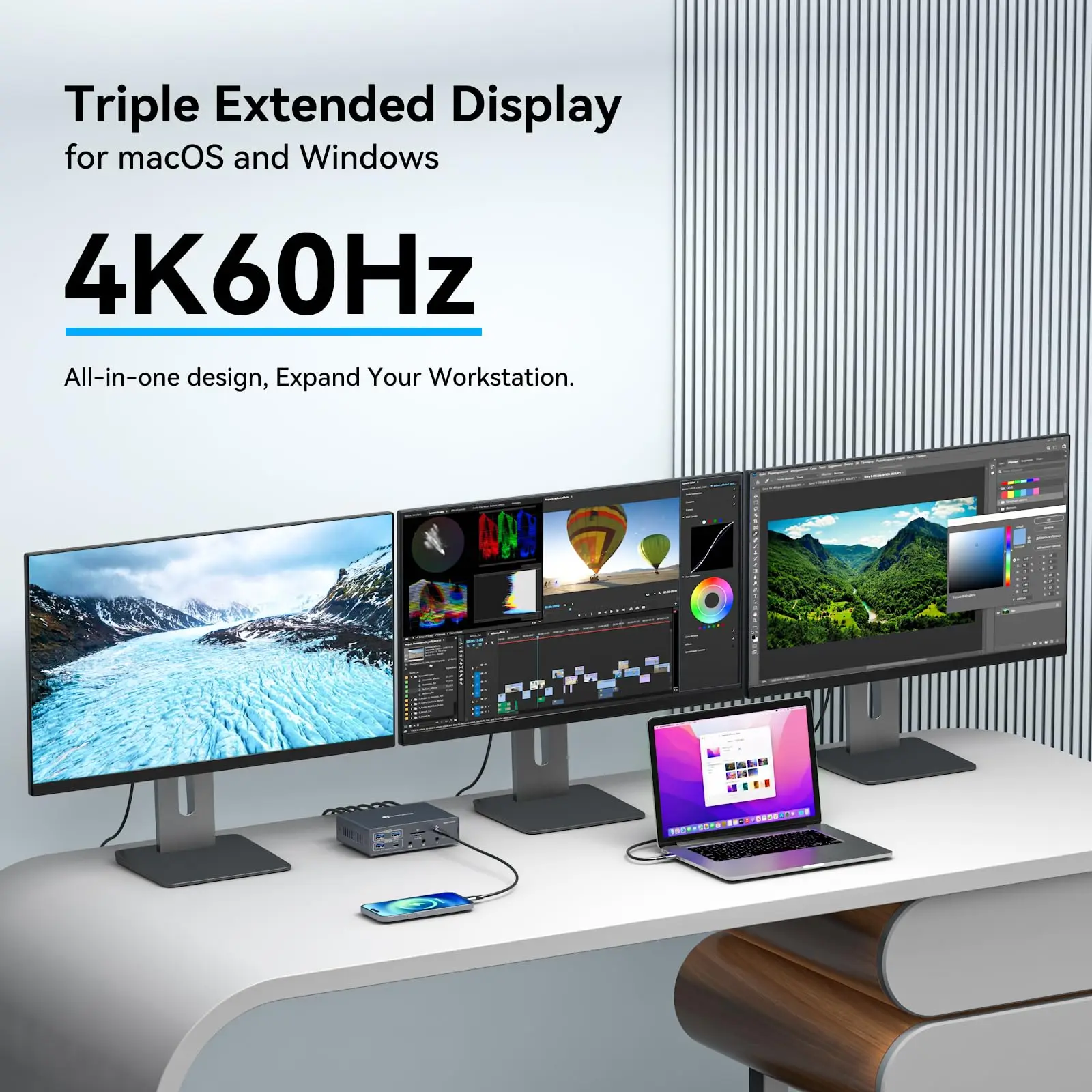 Displaylink ドッキングステーション 4K トリプルモニター MacBook M1