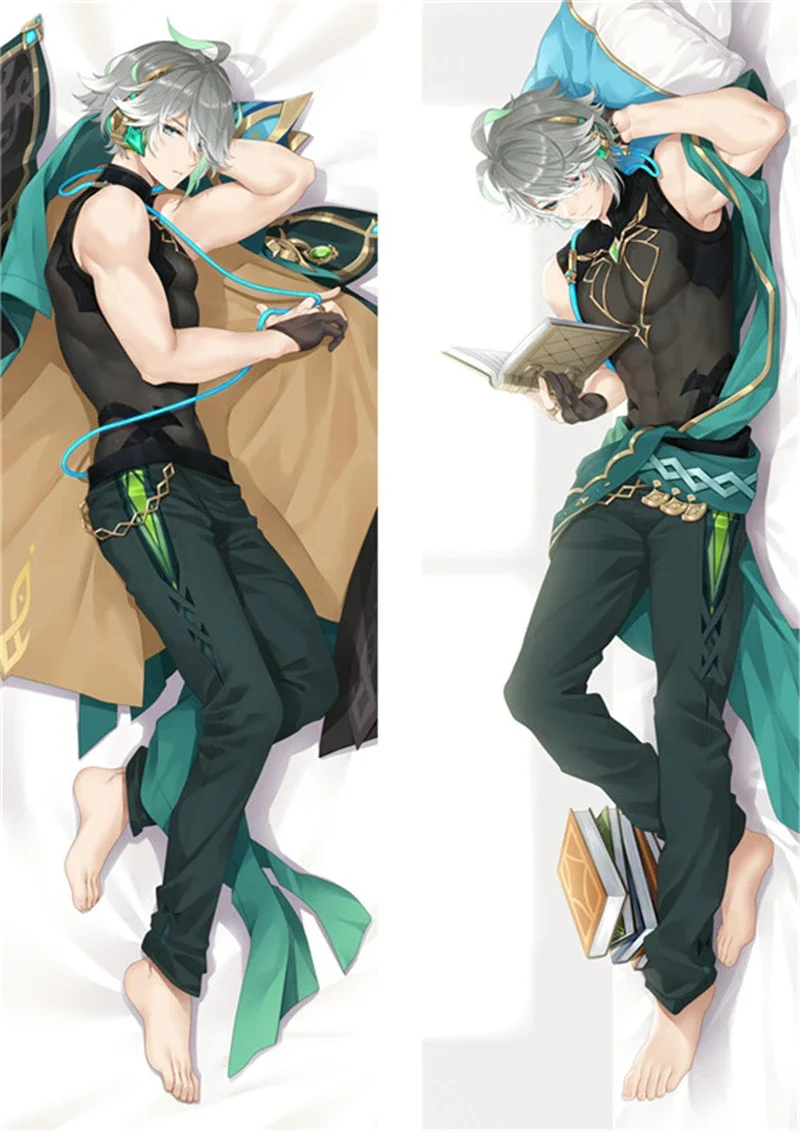 

Anime Game Genshin Impact Alhaitham Cosplay Dakimakura Pillow Case Hugging Body Prop