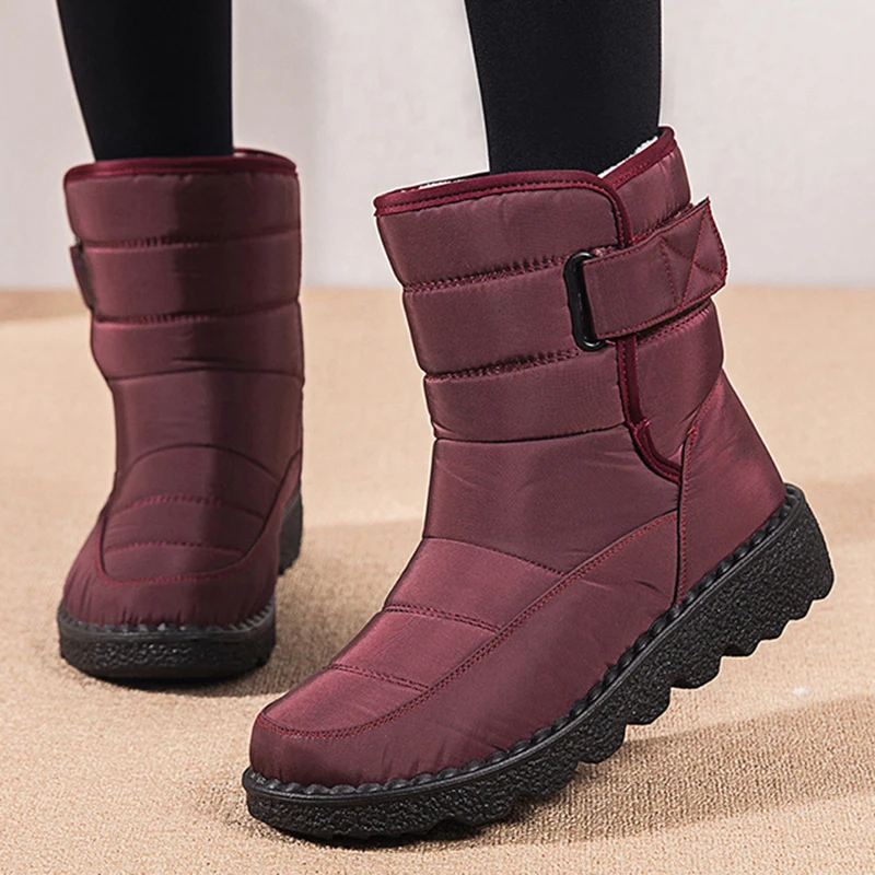 Platform Snow Boots Women New Ladies Shoes Waterproof Shoes Woman Chunky Ankle Boots Punk Keep Warm Winter Shoes Botas Mujer