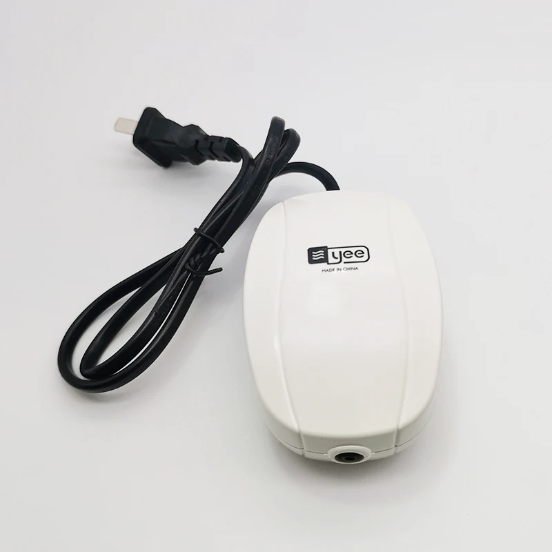 Pompa Ad Aria Per Acquario Ultra Silenziosa 220V 3W Serbatoio Per Pesci Mini Compressore D'Aria Pompa Per Ossigeno Acquario Serbatoio Per Pesci Pompa 