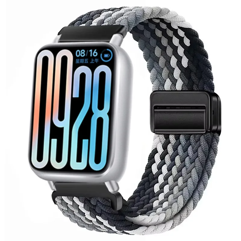Breathable Nylon Strap with Braided Magnetic Buckle - Adjustable Wristband