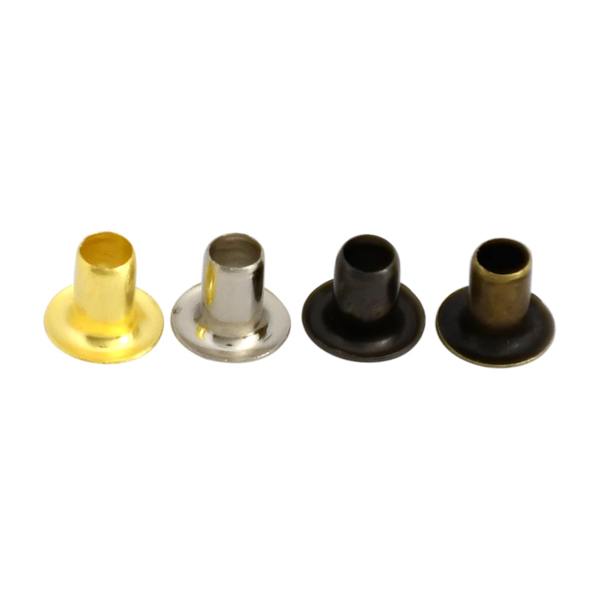 Brass Eyelet no Washer 1.5mm/2mm/2.5mm Leather Craft Repair Grommet Round Eye Ring 100sets for Shoes Bag Clothing Leather Belt Hat eyelet grommet ring kit eyelet grommet ring grommet eyelet kit