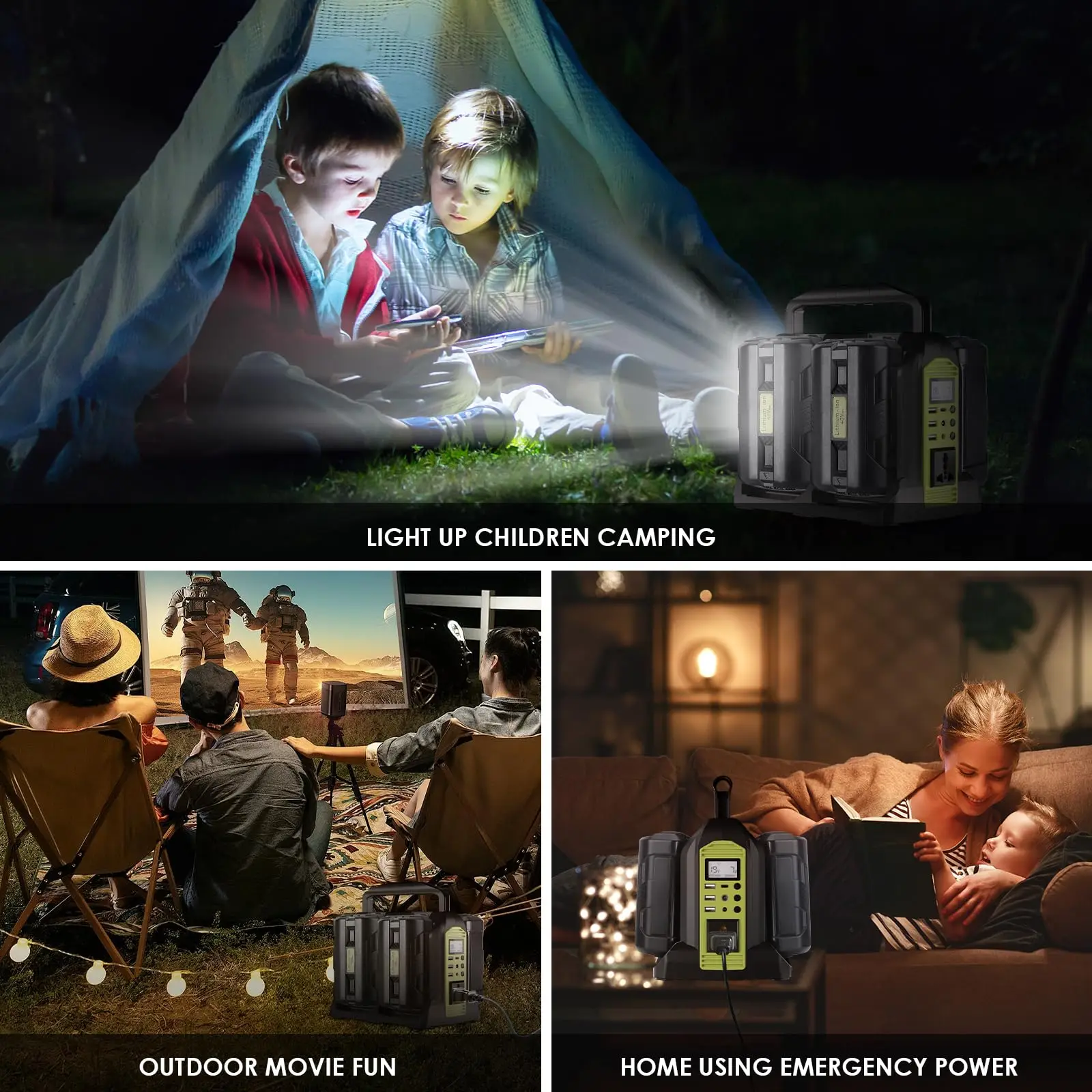 Power Inverter for Ryobi 40V Battery 350W Outdoor Generators Convert DC 40V to A