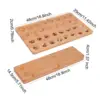 Wood Folding Mancala Board Game Family Games for Family Adults Ages 7+ 6