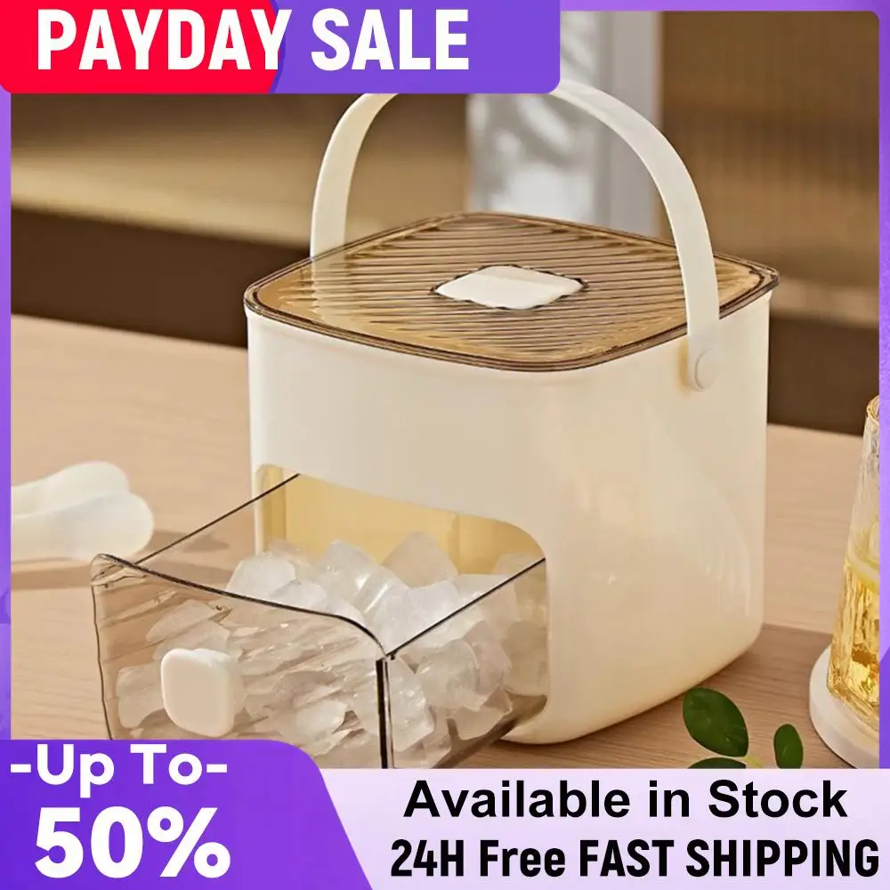 Portable Ice Maker Machine with Storage Drawer Ice Maker with Handle Countertop Ice Cube Maker for Household & Outdoor Use 1
