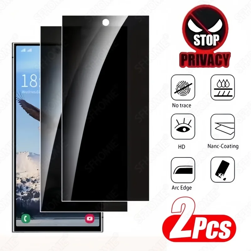Protetor de tela anti-espião, 2 peças, para xiaomi redmi note 10 11 12 13 pro 10a 10c 12c 13c 14c 4g 5g 14s, filme de privacidade em vidro temperado