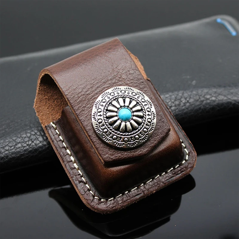 Elegant Handmade Leather Lighter Sheath - Premium Vintage Protection Case