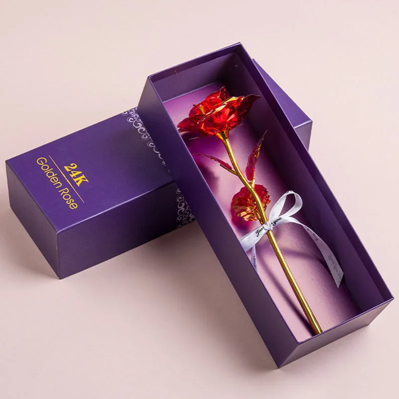 Luxurious 24k Gold-Plated Rose with Elegant Gift Box