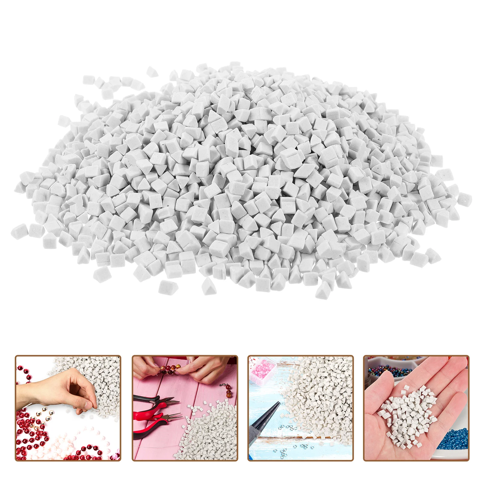 Rocks for Tumbling Craft ing Abrasive Porcelain Polishing DIY Triangle Vibration