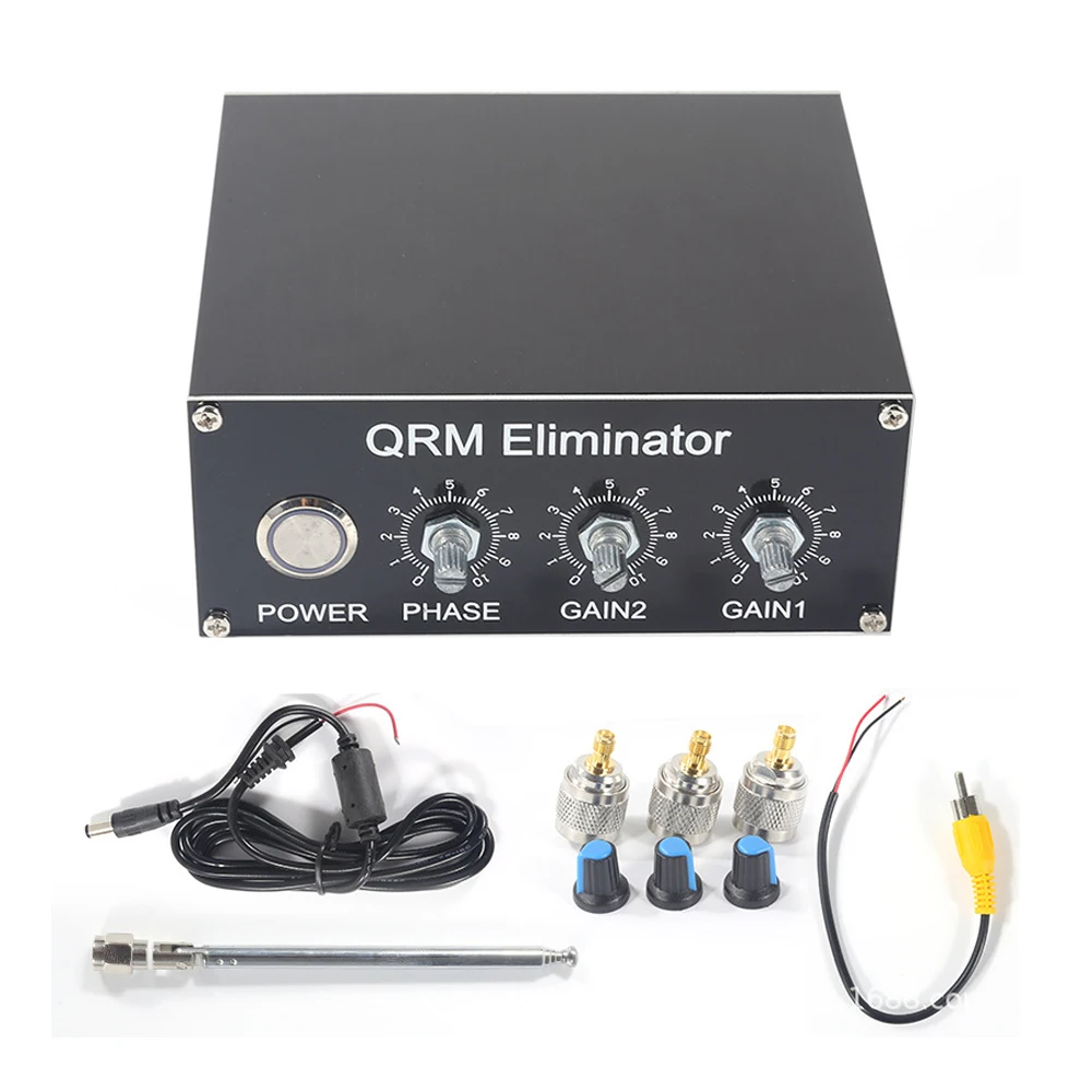 QRM Eliminator X-Phase 1-30MHz HF Bands,PTT,FM Telescope Antenna,UHF-SMA Adapter,Aluminum Alloy Case,Signal Eliminator 5
