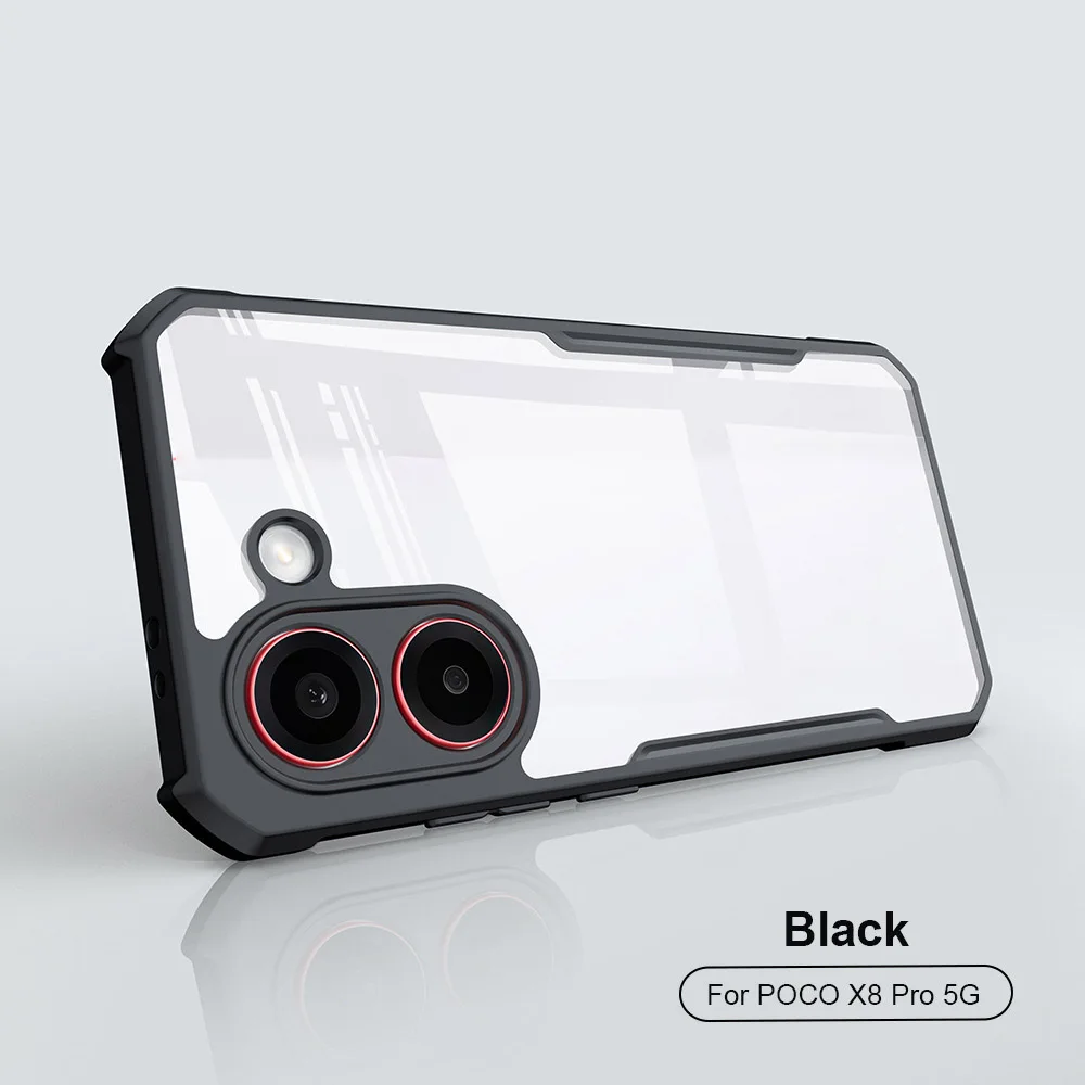 Shockproof Hard Back Acrylic Phone Case - Durable Protective Cover