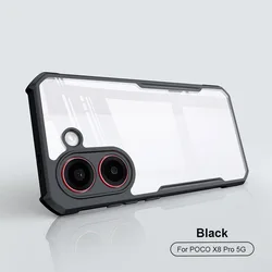 Shockproof Hard Back Acrylic Phone Case - Durable Protective Cover for Poco X8 Pro Max (1pcs)