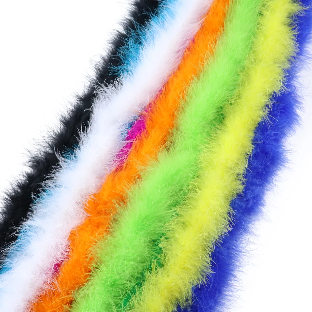 2Yards/Lot Fluffy Turkey Feathers Boa for Sewing in Dress Party Halloween  Costume Wedding Concert and Home Decoration