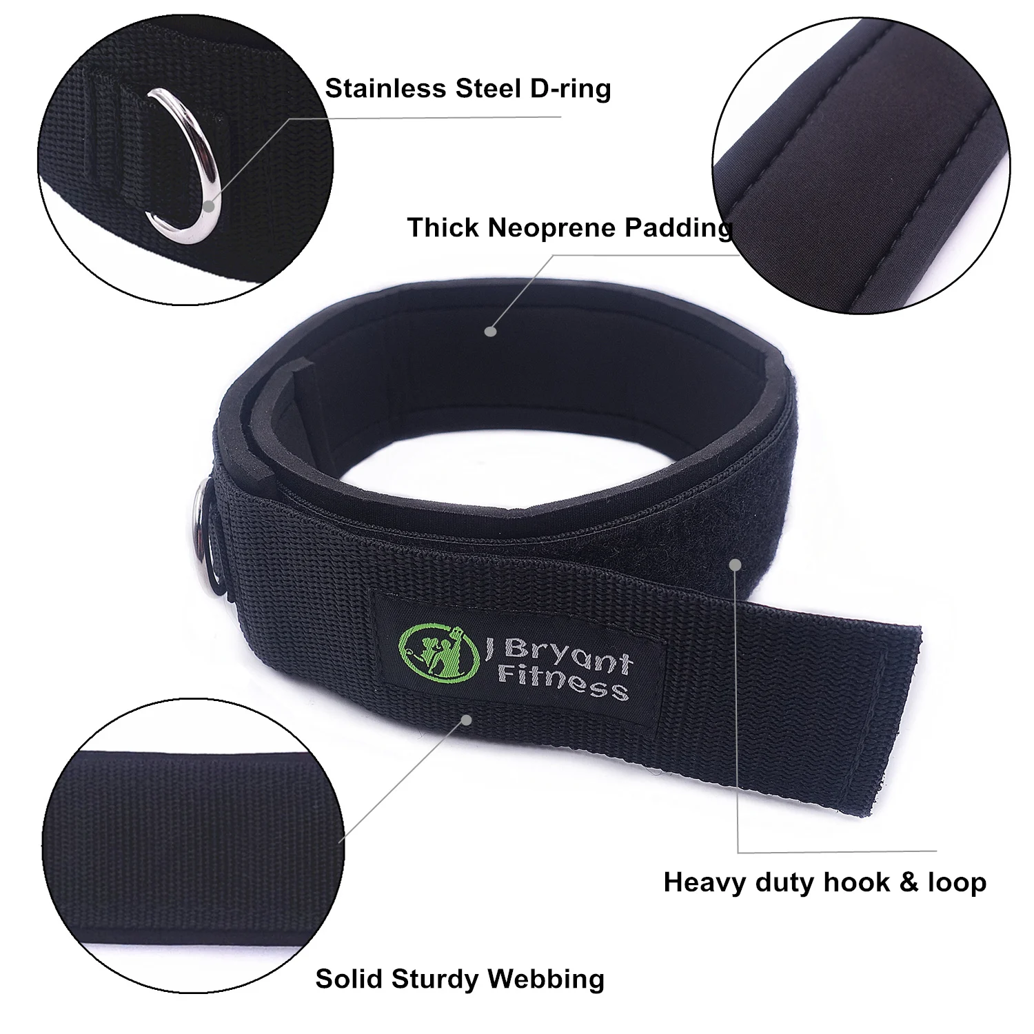 Ankle Straps Fitness Thigh Adjustable D-Ring For Gym Cable Machine