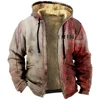 Men's Zipper Hoodie Halloween I'm Fine Problem Solved Graphic Jacket Long Sleeve Sweatshirt Women Winter Coat Cosplay Clothes 3