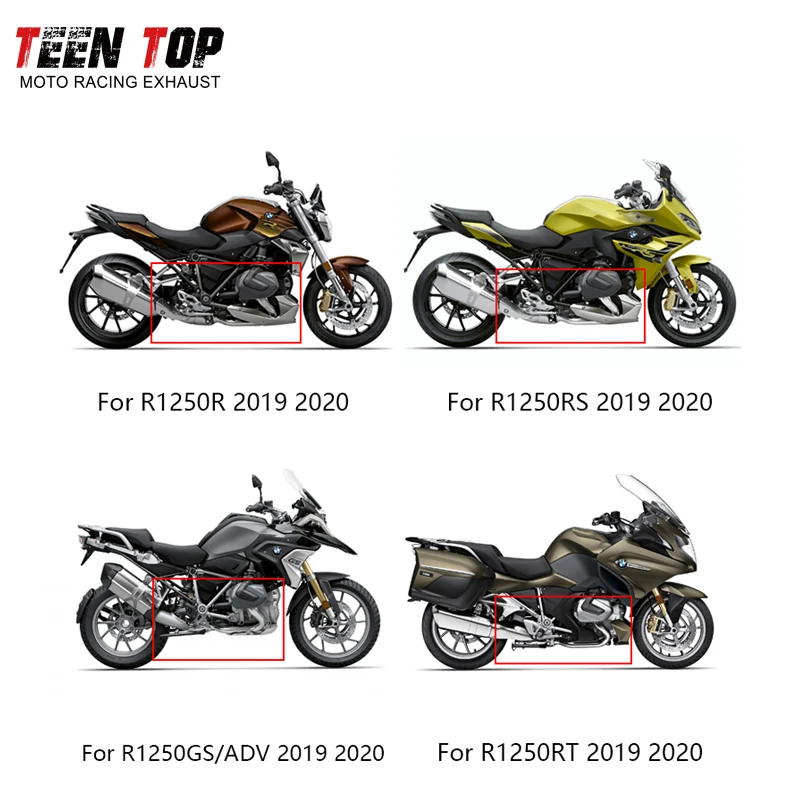 Titamium Alloy Motorcycle Exhaust Muffler For BMW R1250GS ADV RT RS R Exhaust Header 2019 Exhaust Systems Silencieux Moto Elbow - Image 2