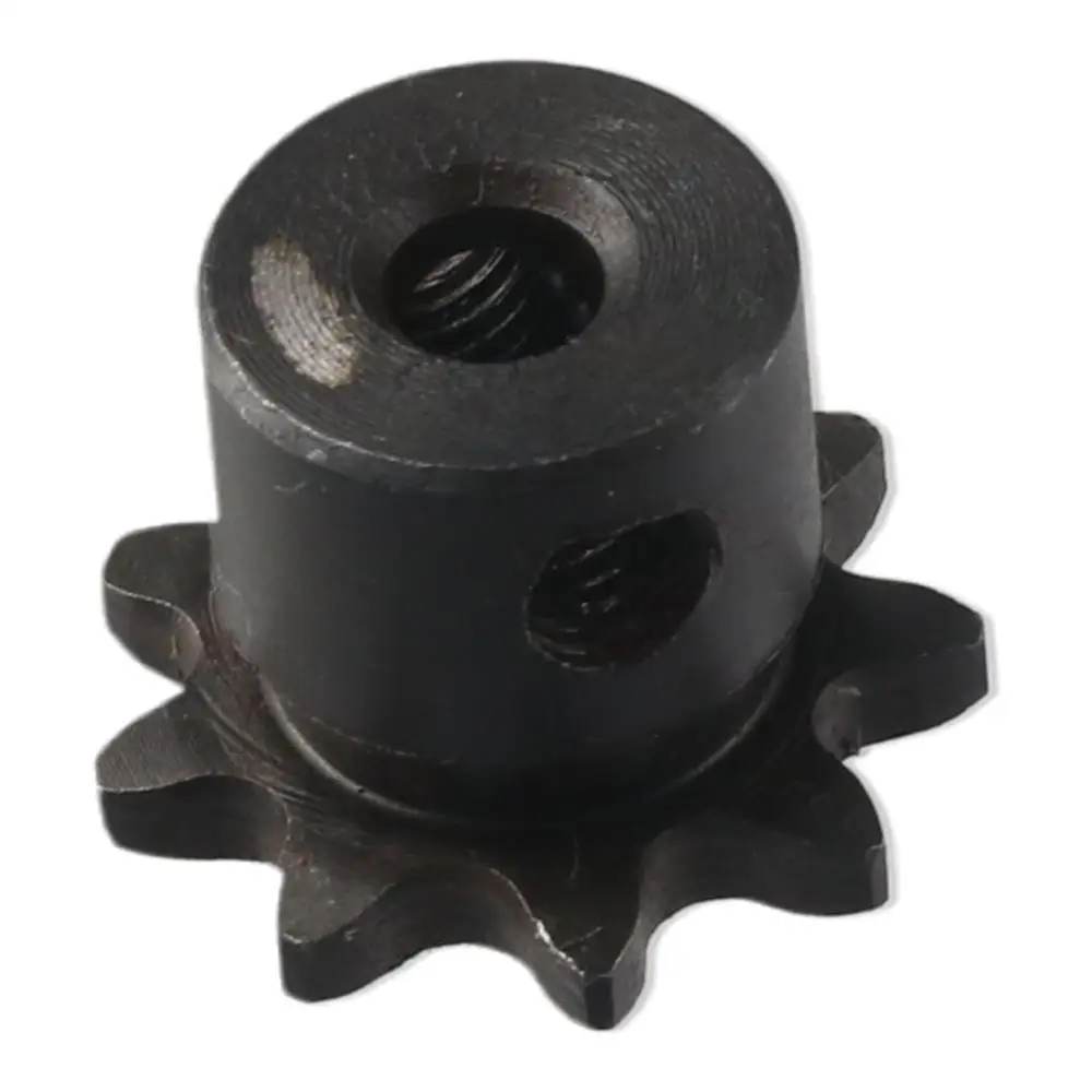 Single Strand 1/4" Pitch 9 Tooth Gear 25 Chain Black Oxide Roller Sprockets C45 Carbon Steel Industrial Drive Sprocket ISO 04C