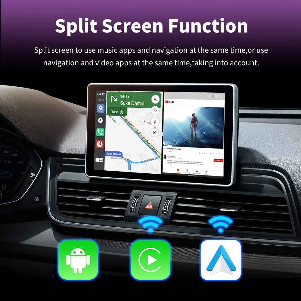 CarAiBOX Android 13.0 Car Ai Box CarPlay Qualcomm 6125 8-Core CPU Wireless CarPlay Android auto Built-in Play Store