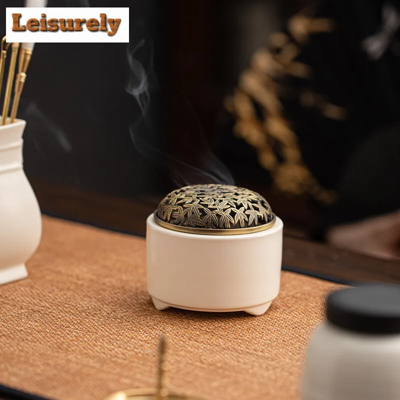 High End Fragrance Seal Gift Box Set Copper Seal Fragrance Complete Incense Path Entry Tool Seal Fragrance Tool Powder Gift box