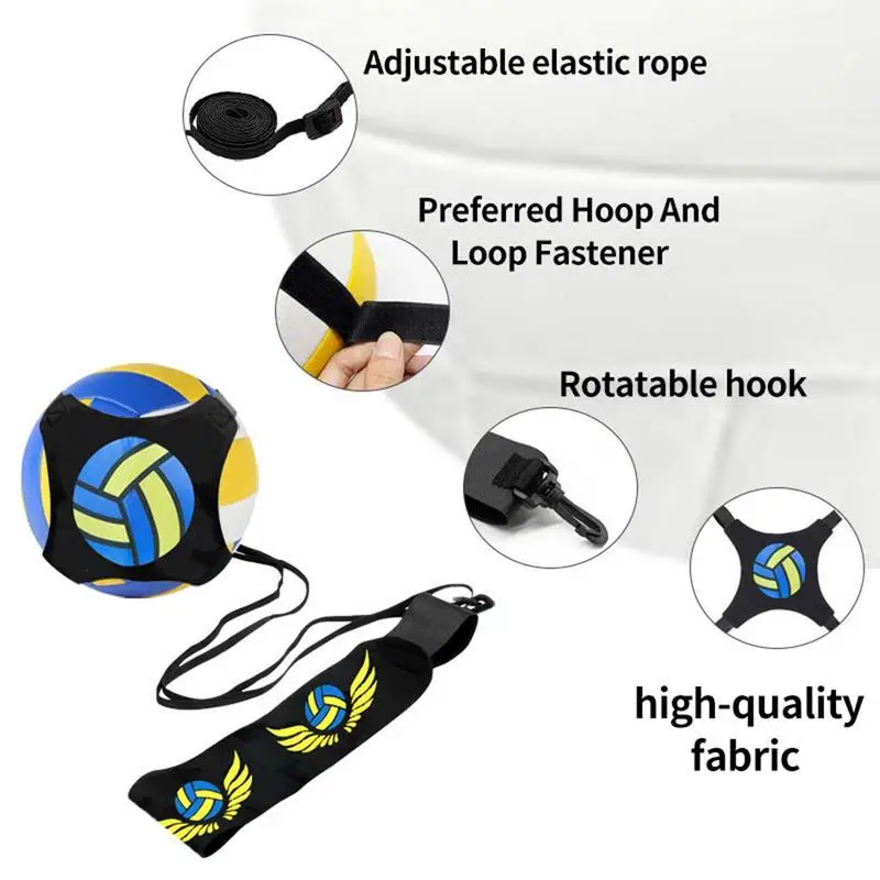 Elasticity Volleyball Training Kit Adjustable Improves Dribbling Skills Volleyball Spike Trainer Soccer Training Aid Creativity