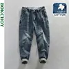 Spring Summer New Casual Jeans for Men Clothing Vintage Washed Soft Cotton Streetwear Oversize Men Trousers A1009 1