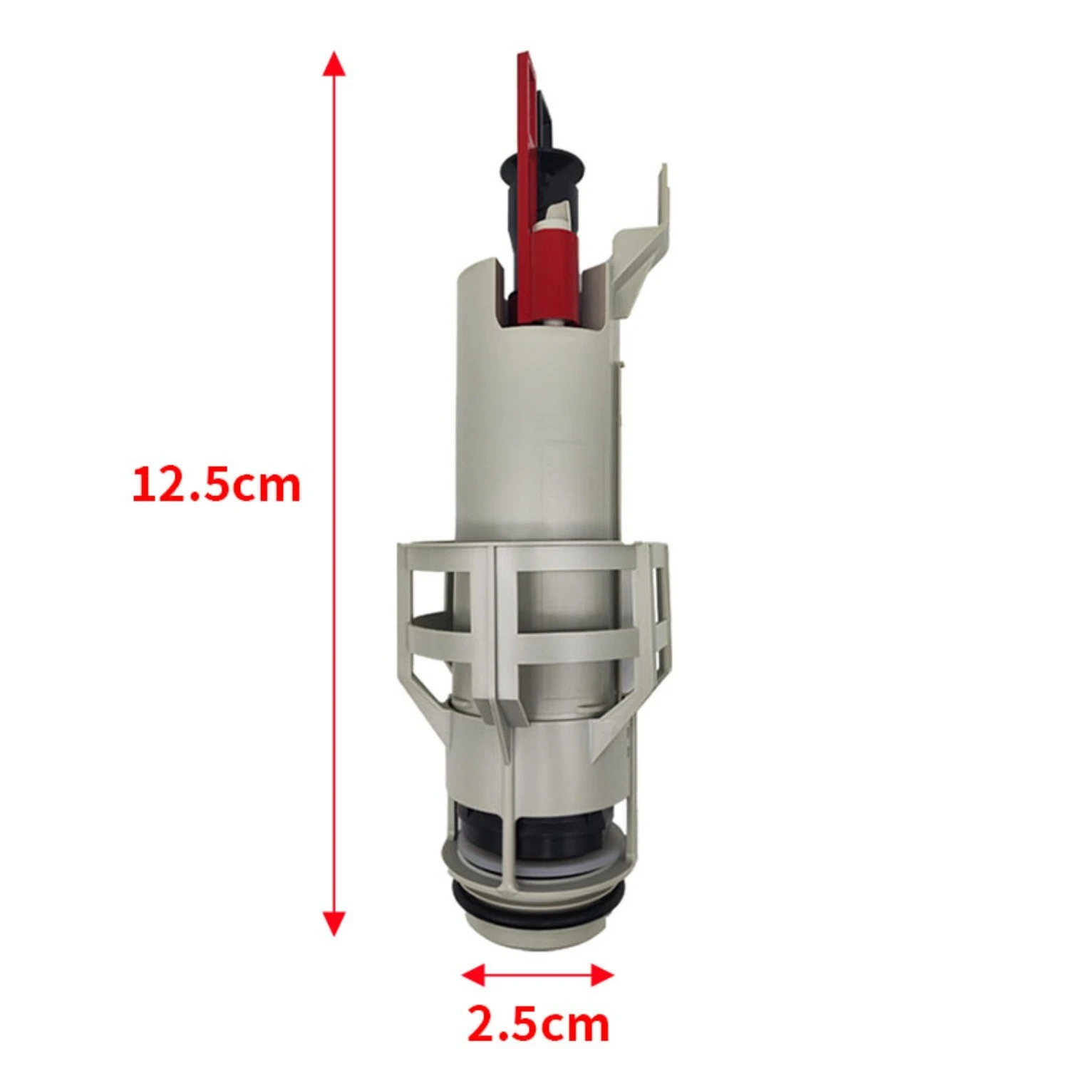 Valvola di scarico WC compatibile con kit serbatoio standard TECE 9820223 A2 con sede valvola/set acceleratore/palanca attuatore - immagine 2