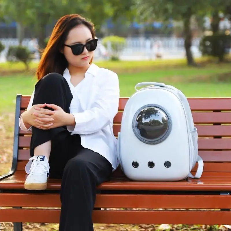 Cat Bag Portable Large-capacity Backpack Space Capsule Breathable Pet Cat Bag Outdoor Cage Supplies