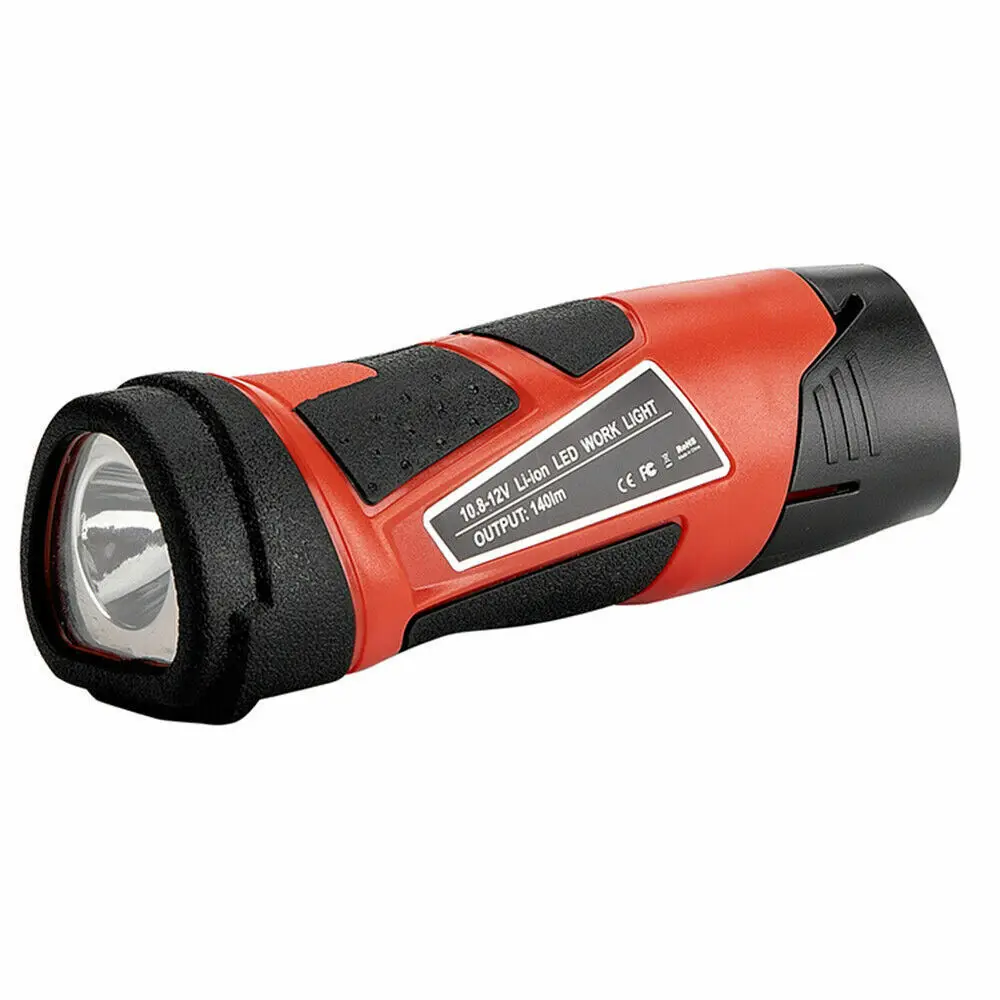 LED Work Light Flashlight For Milwaukee M12 12V Li-Ion Battery Torches Lamp Floo