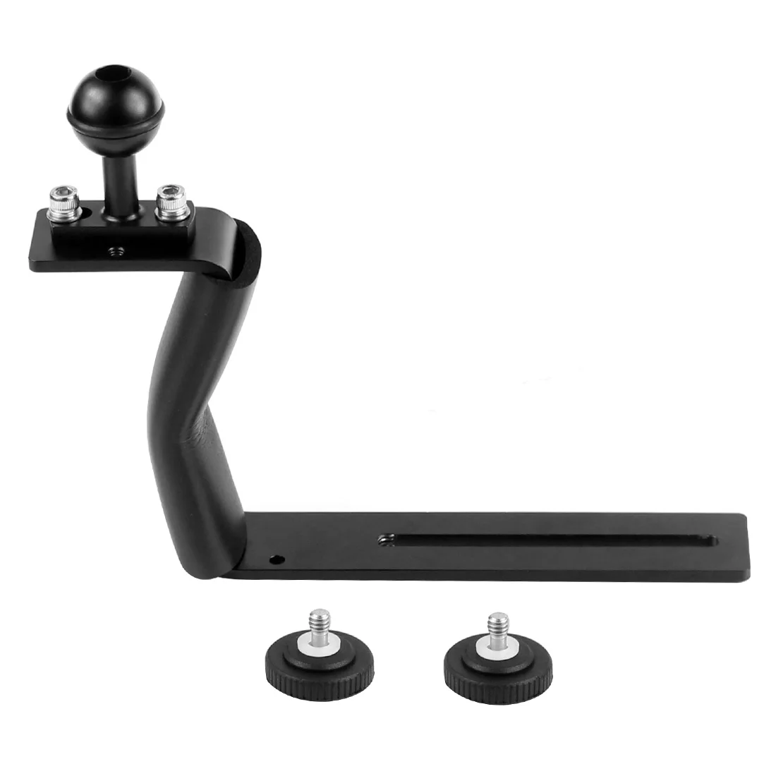 Aluminum Alloy Diving Bracket Z Type Single Handle With Base Adapter for Underw